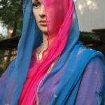 Chiffon Saree with Aari & Sitara Small Butties