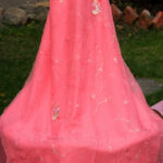 Chiffon Saree with Elegant Embroidery & Light Jaal Work